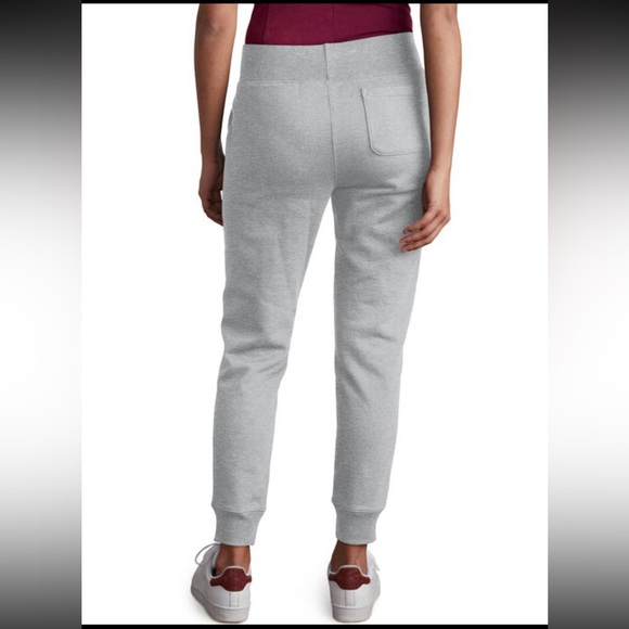 Champion Women's Reverse Weave Joggers, Left Hip C in Oxford Grey - Picture 3 of 5
